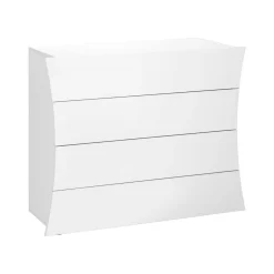 Cassettiera in legno bianca lucida 98x81h cm - Annapaola