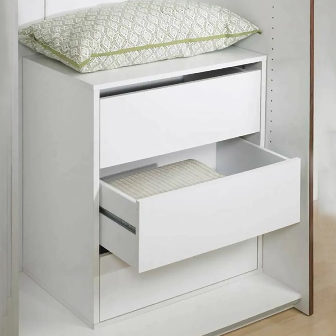 Cassettiera in legno bianca 51x70h cm - Adonino