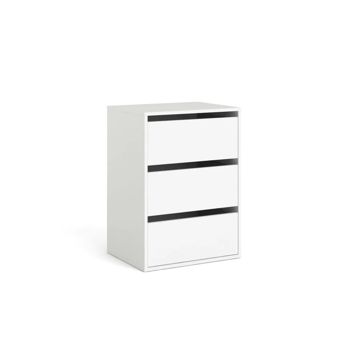 Cassettiera in legno bianca 51x70h cm - Adonino