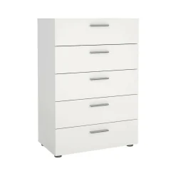 Cassettiere > Dmora Cassettiera in legno bianca 70x82h cm - Aramis Bianco