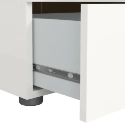 Cassettiera in legno bianca 70x102h cm - Haru