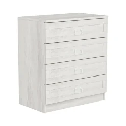 Cassettiere > Dmora Cassettiera in legno bianca 72x77h cm - Gardo Bianco
