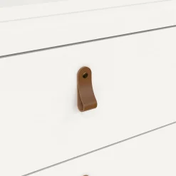 Cassettiere > Dmora Cassettiera in legno bianca 82x79h cm - Sagar Bianco