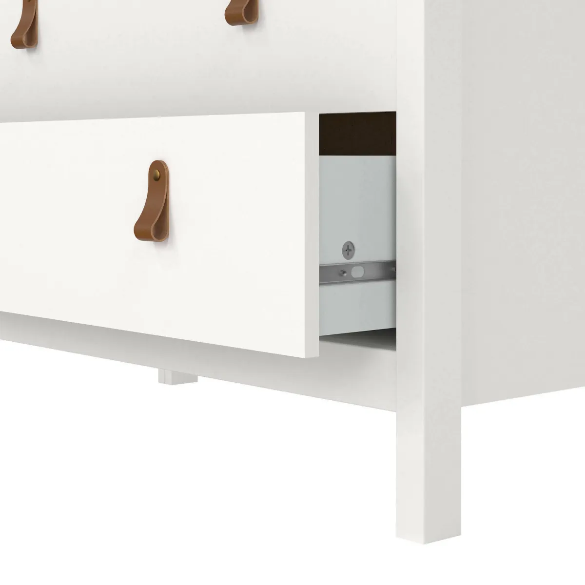 Cassettiere > Dmora Cassettiera in legno bianca 82x79h cm - Sagar Bianco