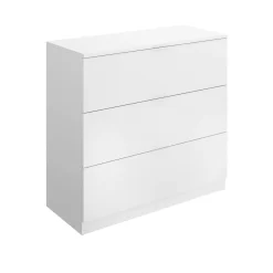 Cassettiere > Dmora Cassettiera in legno bianca 82x98h cm - Alulim Bianco
