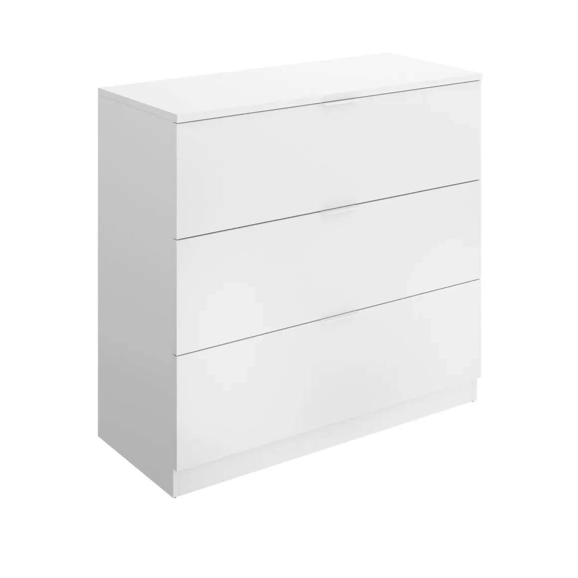 Cassettiere > Dmora Cassettiera in legno bianca 82x98h cm - Alulim Bianco
