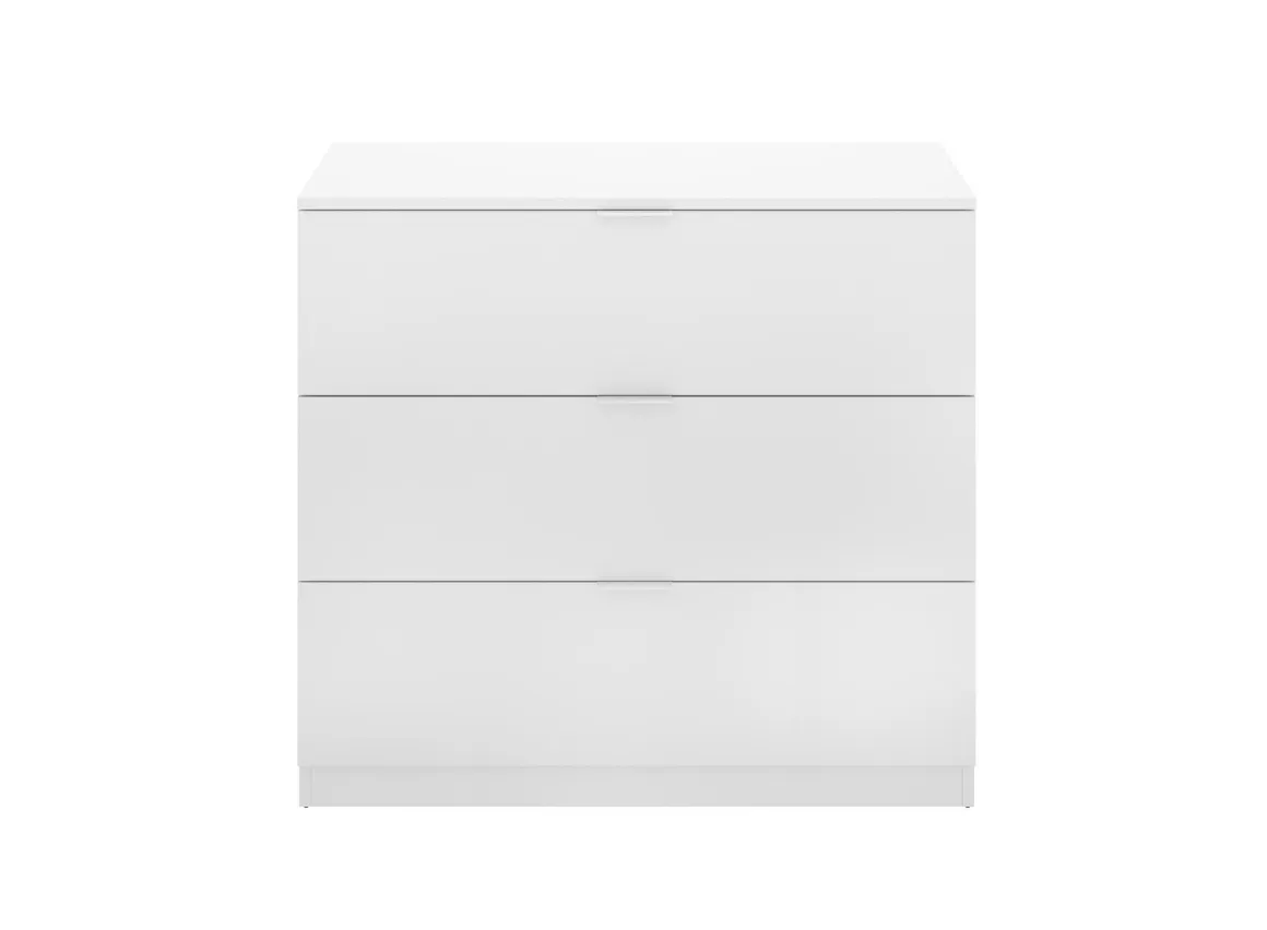 Cassettiere > Dmora Cassettiera in legno bianca 82x98h cm - Alulim Bianco