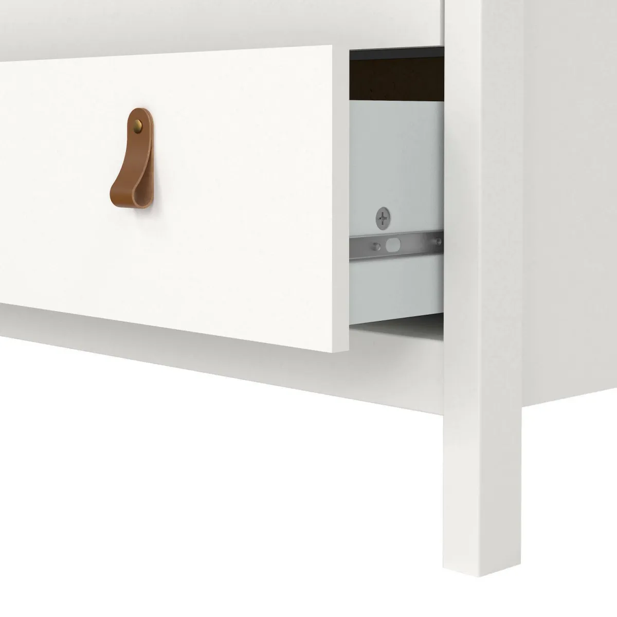 Cassettiere > Dmora Cassettiera in legno bianca 82x98h cm - Alulim Bianco