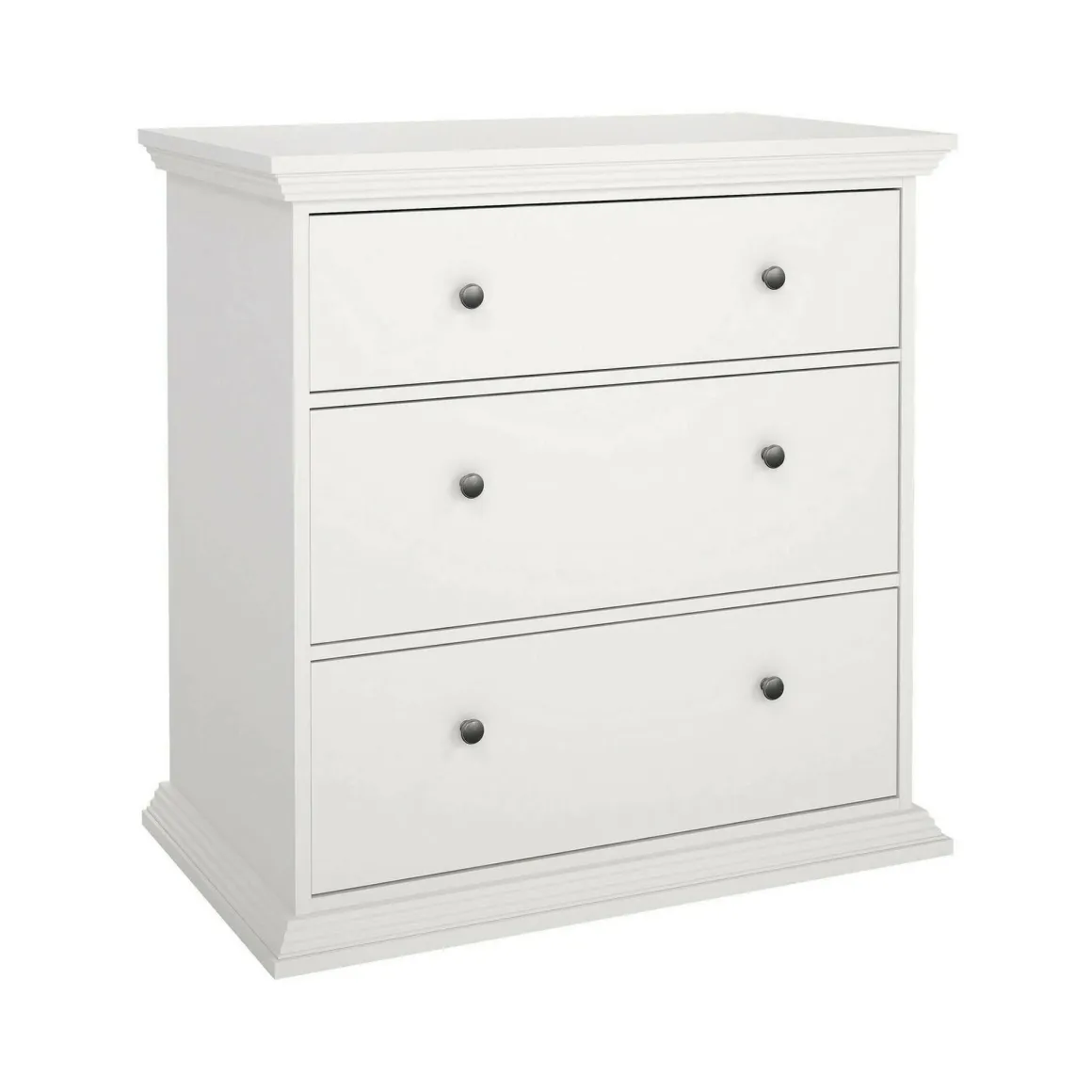 Cassettiere > Dmora Cassettiera in legno bianca 98x81h cm - Pelagie Bianco