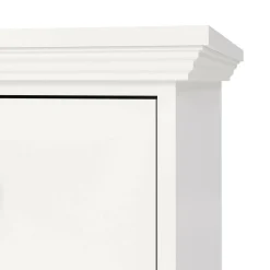 Cassettiere > Dmora Cassettiera in legno bianca 98x81h cm - Pelagie Bianco
