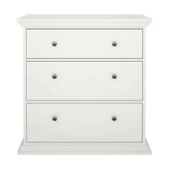 Cassettiere > Dmora Cassettiera in legno bianca 98x81h cm - Pelagie Bianco