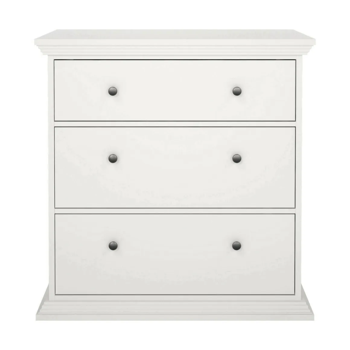 Cassettiere > Dmora Cassettiera in legno bianca 98x81h cm - Pelagie Bianco