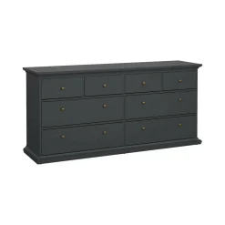 Cassettiera in legno grigia 183x86h cm - Asiagela