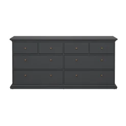Cassettiere > Dmora Cassettiera in legno grigia 98x81h cm - Pelagie Grigio