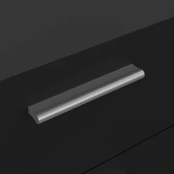 Cassettiere > Dmora Cassettiera in legno nera 70x102h cm - Alf Nero