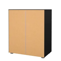 Cassettiera in legno nera 70x82h cm - Asam