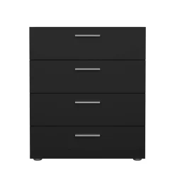 Cassettiera in legno nera 70x82h cm - Asam