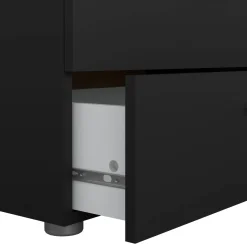 Cassettiera in legno nera 70x82h cm - Asam