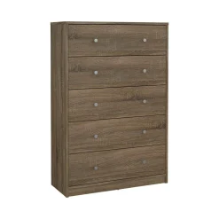 Cassettiere > Dmora Cassettiera in legno noce 72x108h cm - Contessa Marrone Noce