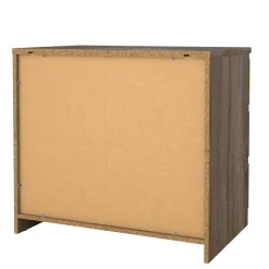 Cassettiere > Dmora Cassettiera in legno quercia 77x68h cm - Kajiki Marrone Quercia
