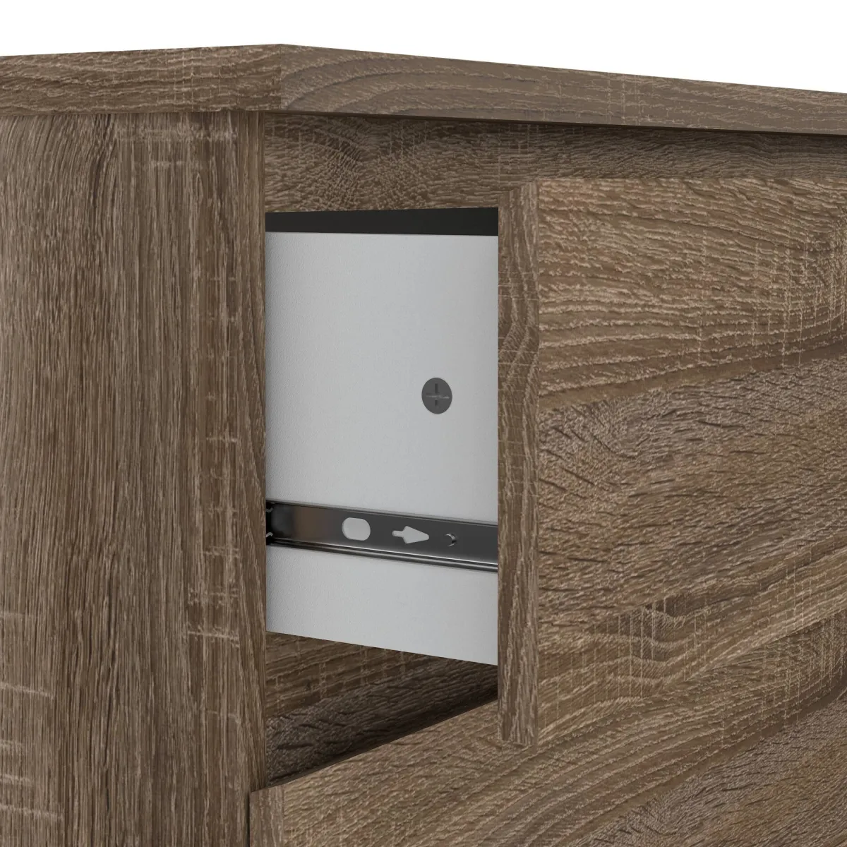 Cassettiere > Dmora Cassettiera in legno quercia 77x68h cm - Kajiki Marrone Quercia