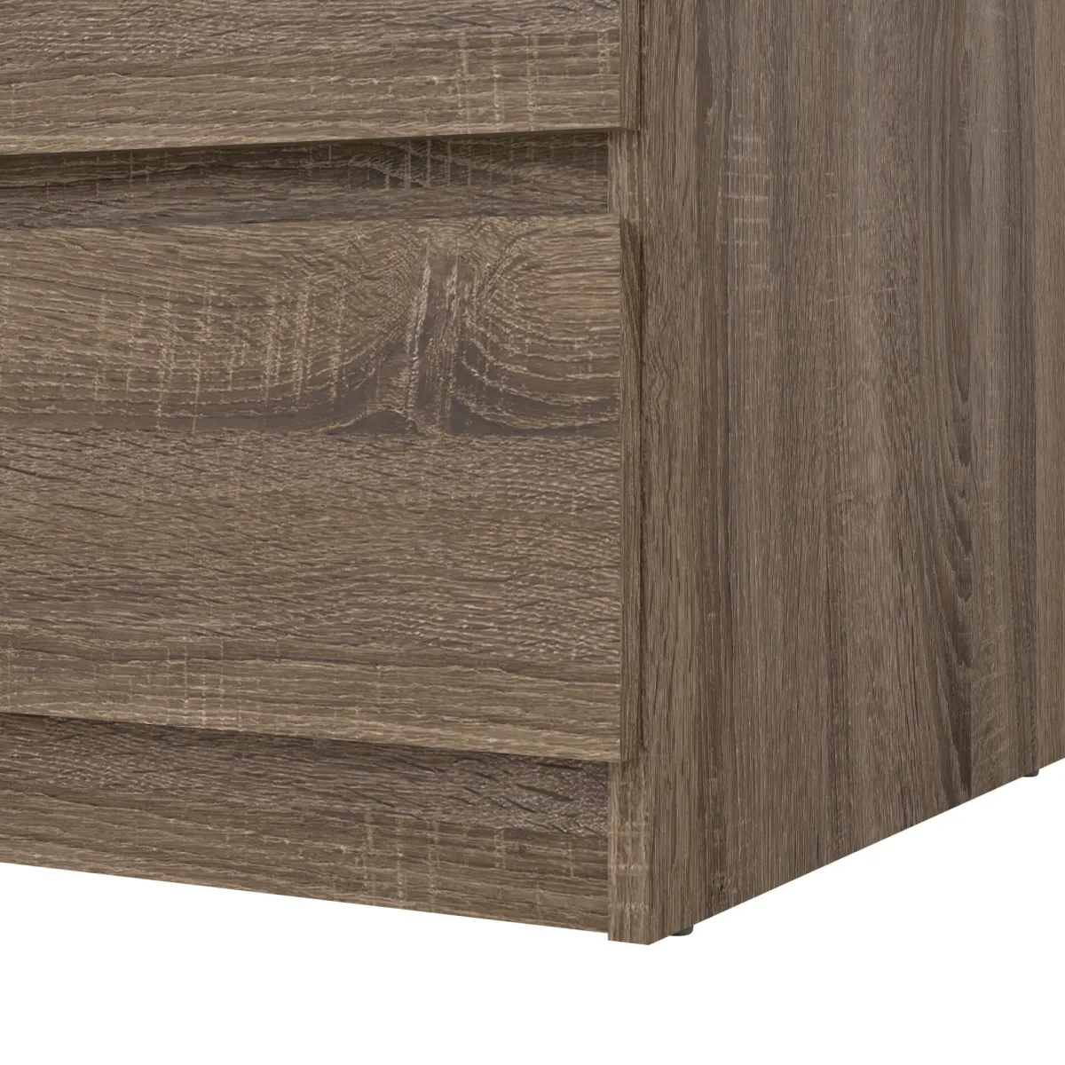 Cassettiere > Dmora Cassettiera in legno quercia 77x68h cm - Kajiki Marrone Quercia