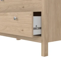 Cassettiere > Dmora Cassettiera in legno rovere 82x79h cm - Sagar Marrone Rovere