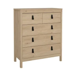 Cassettiera in legno rovere 82x98h cm - Nicholas