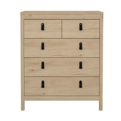 Cassettiera in legno rovere 82x98h cm - Nicholas