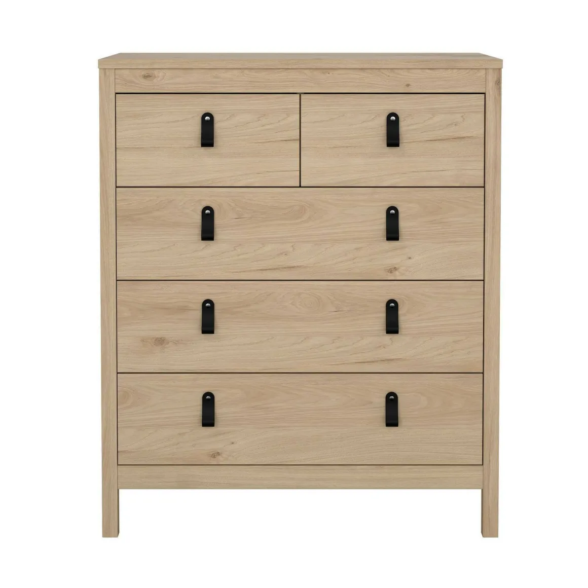 Cassettiera in legno rovere 82x98h cm - Nicholas