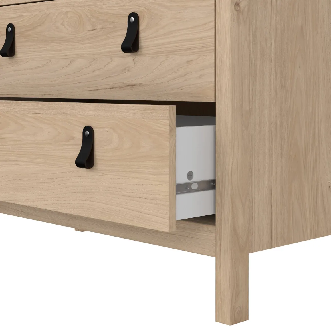 Cassettiera in legno rovere 82x98h cm - Nicholas