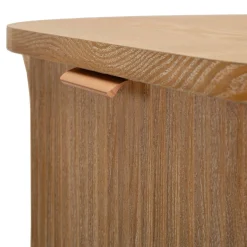 Cassettiere > Dmora Cassettiera Marrone Ciliegio oro 4 Cassetti Effetto Invecchiato 38x34x82h cm, Apertura Scorrevole - Falisa Oro, Marrone Ciliegio