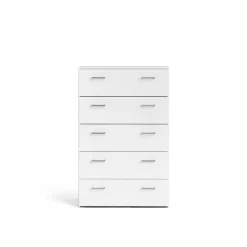 Cassettiere > Dmora Cassettiera minimal bianca 74x114h cm - Aikol Bianco