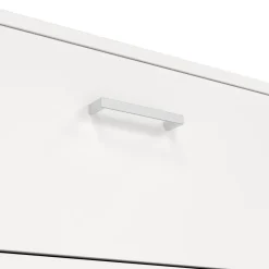 Cassettiere > Dmora Cassettiera minimal bianca 74x114h cm - Aikol Bianco