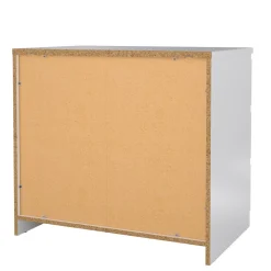 Cassettiere > Dmora Cassettiera moderna bianca lucida 77x70h cm - Artic Bianco Lucido
