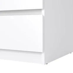 Cassettiere > Dmora Cassettiera moderna bianca lucida 77x70h cm - Artic Bianco Lucido