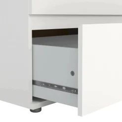 Cassettiere > Dmora Cassettiera moderna bianca 40x106h cm - Abelarda Bianco