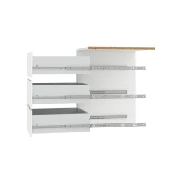 Cassettiera moderna bianca 57x69h cm - Giacarta