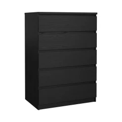Cassettiere > Dmora Cassettiera moderna nera 77x111h cm - Ansel Nero
