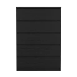 Cassettiere > Dmora Cassettiera moderna nera 77x111h cm - Ansel Nero