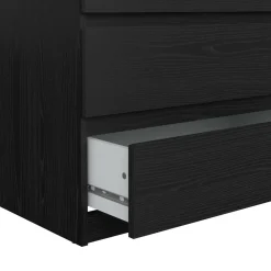 Cassettiere > Dmora Cassettiera moderna nera 77x111h cm - Ansel Nero