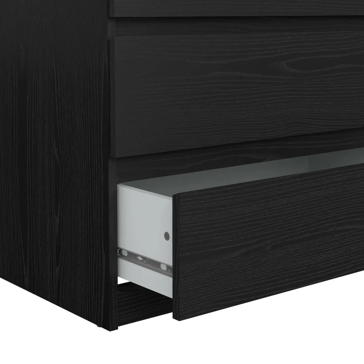 Cassettiere > Dmora Cassettiera moderna nera 77x111h cm - Ansel Nero