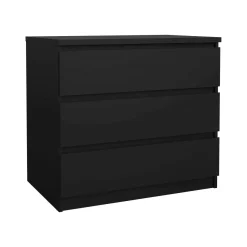 Cassettiera moderna nera 77x68h cm - Kajiki