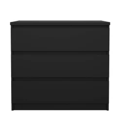 Cassettiera moderna nera 77x68h cm - Kajiki