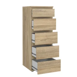 Cassettiere > Dmora Cassettiera moderna quercia 40x106h cm - Abelarda Marrone Quercia