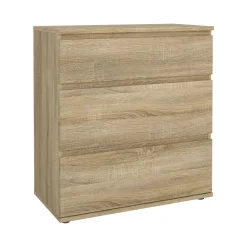 Salotto|Camera Da Letto > Dmora Cassettiera moderna quercia 80x90h cm - Apricale Marrone Quercia