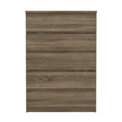 Cassettiere > Dmora Cassettiera moderna rovere 77x111h cm - Ansel Marrone Rovere