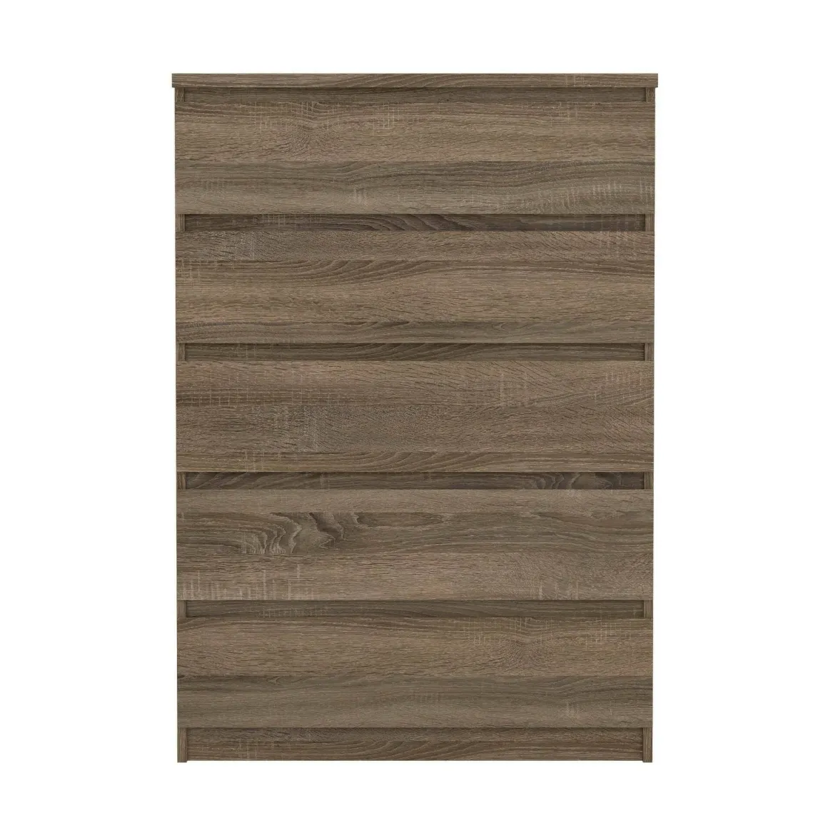 Cassettiere > Dmora Cassettiera moderna rovere 77x111h cm - Ansel Marrone Rovere