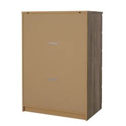 Cassettiere > Dmora Cassettiera moderna rovere 77x111h cm - Ansel Marrone Rovere