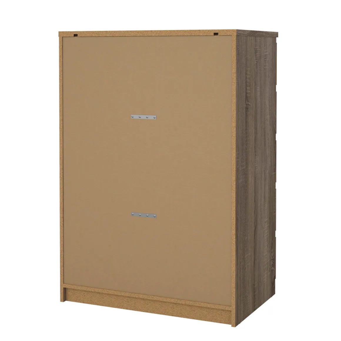 Cassettiere > Dmora Cassettiera moderna rovere 77x111h cm - Ansel Marrone Rovere